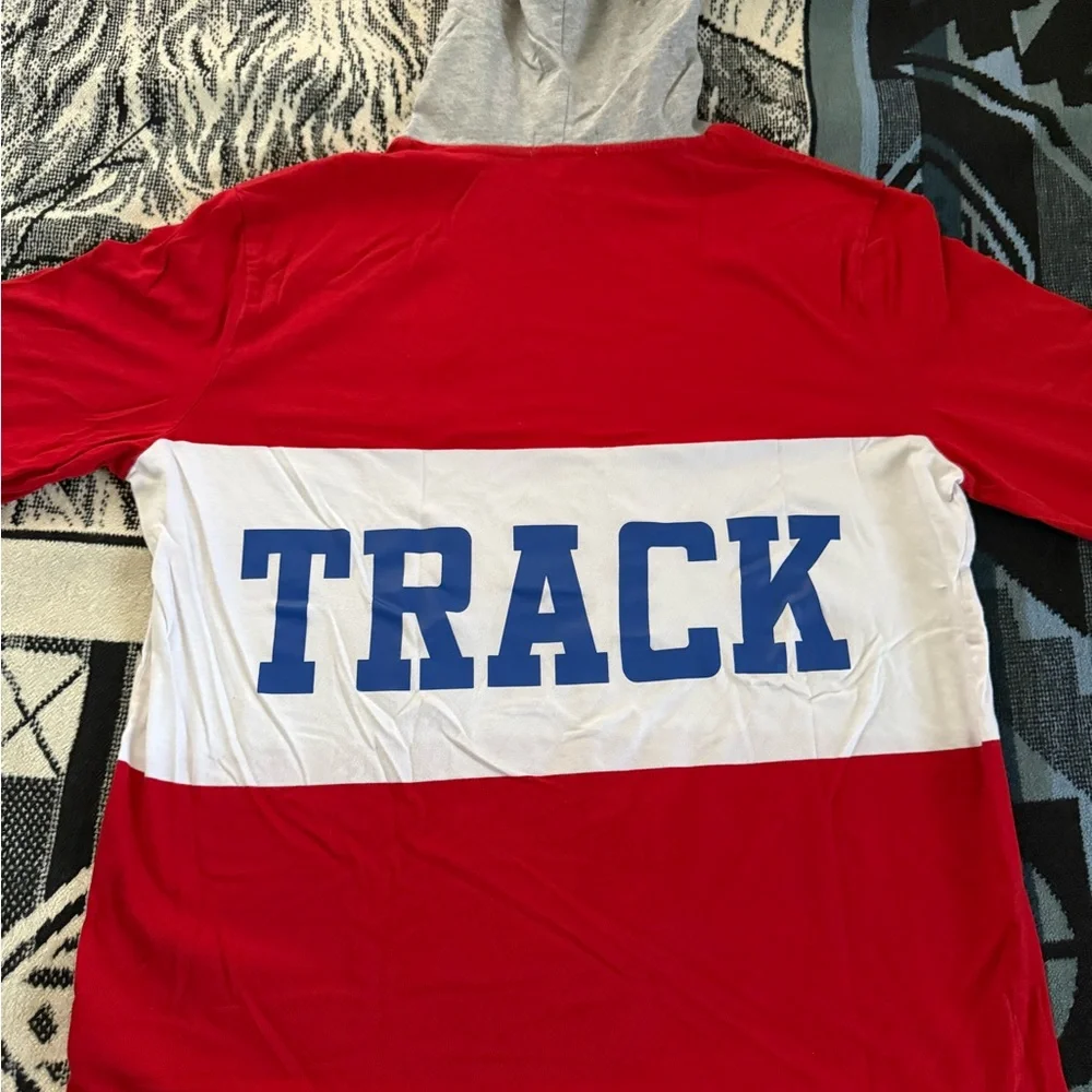 Polo Ralph Lauren K-Swiss Crest “Polo Track” Red/White/Blue/Grey Pullover Hoodie